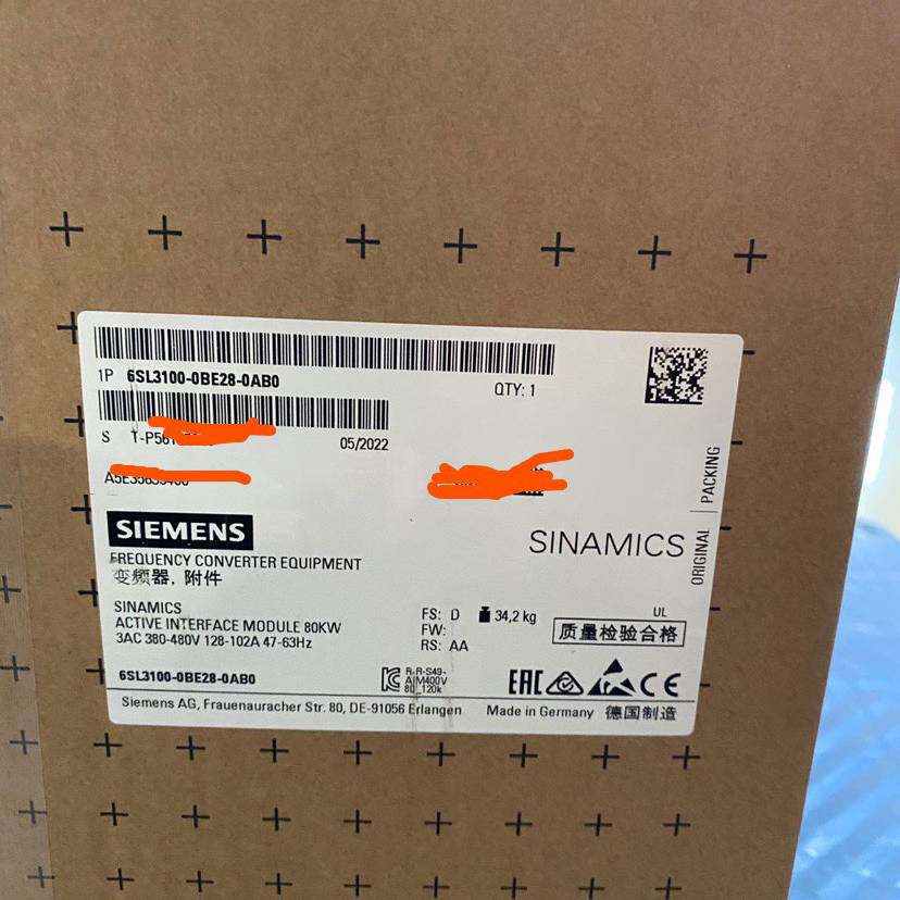 议价S120电源接口模块80kW 380V 6SL310适用