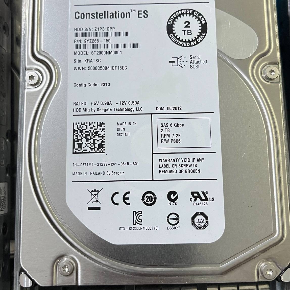 议价Dell/戴尔 ST2000NM0001 067TMT 2T适用