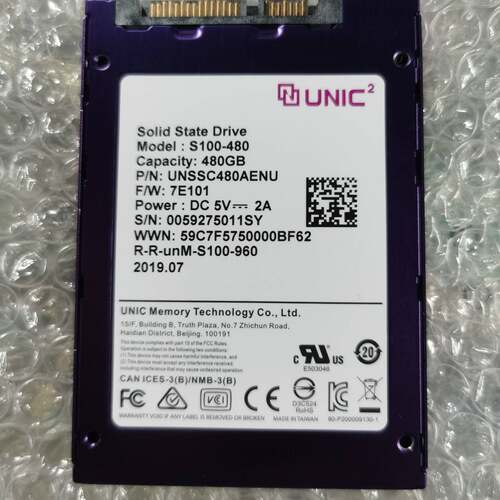 议价紫光UC2 S100 480G 固态硬盘 2.5 SAT适用