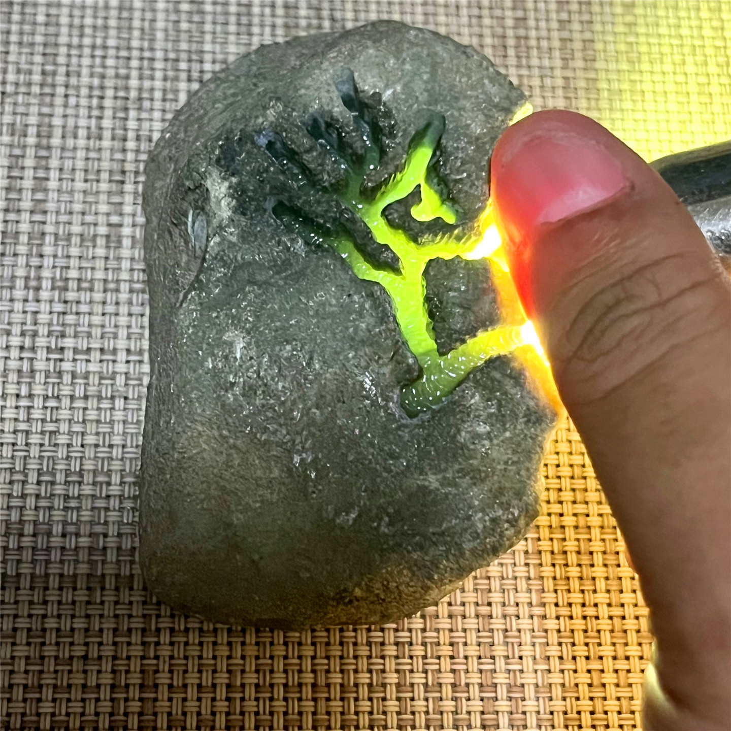 天然老坑翡翠玉石莫西沙化冰底色