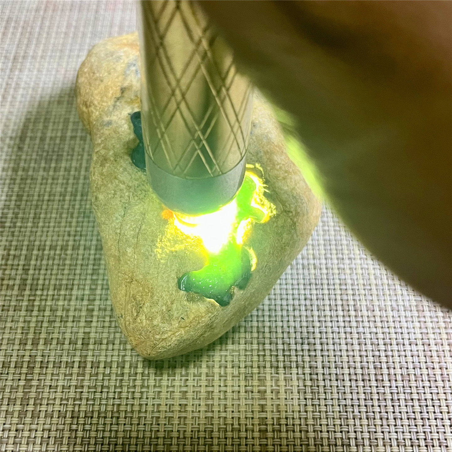 天然老坑翡翠玉石大马坎蓝底表现