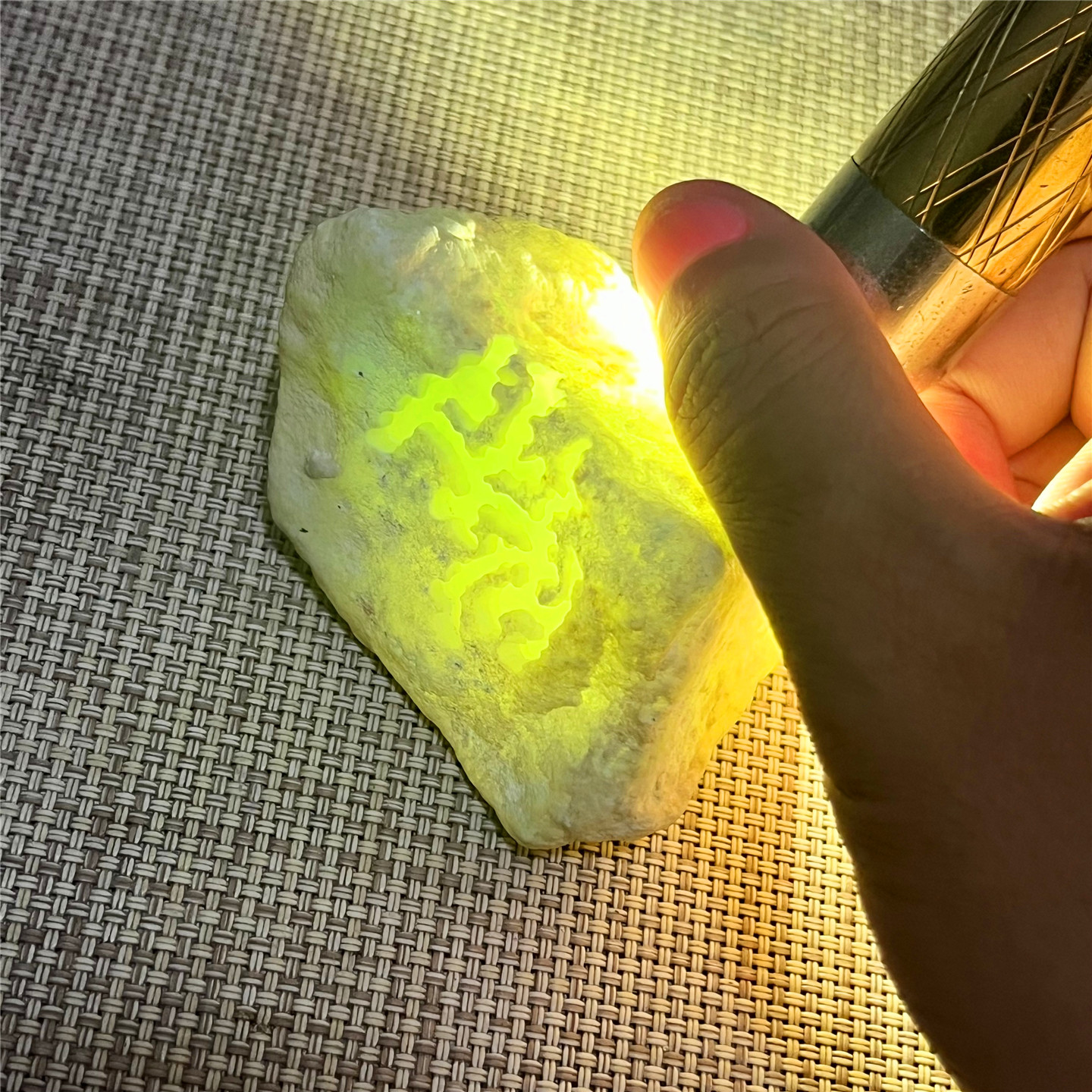 天然老坑翡翠玉石木那冰种有飘花