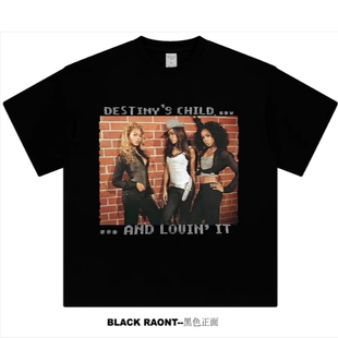 美式 2005Beyonce天命真女巡演同款 VINTAGE 重磅纯棉短袖 ABCMJ