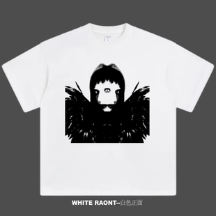 【ABCMJ】自制Lady gaga新专mayhem周边美式重磅纯棉宽松短袖