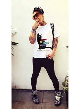 【霉粉定制】Taylor Swift KARMA美式小领口重磅短袖直喷印花T 恤