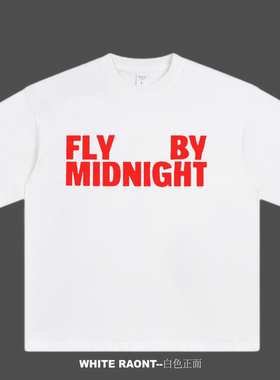 Fly By Midnight 午夜飞行RED红色logo巡演美式纯棉重磅印花T恤