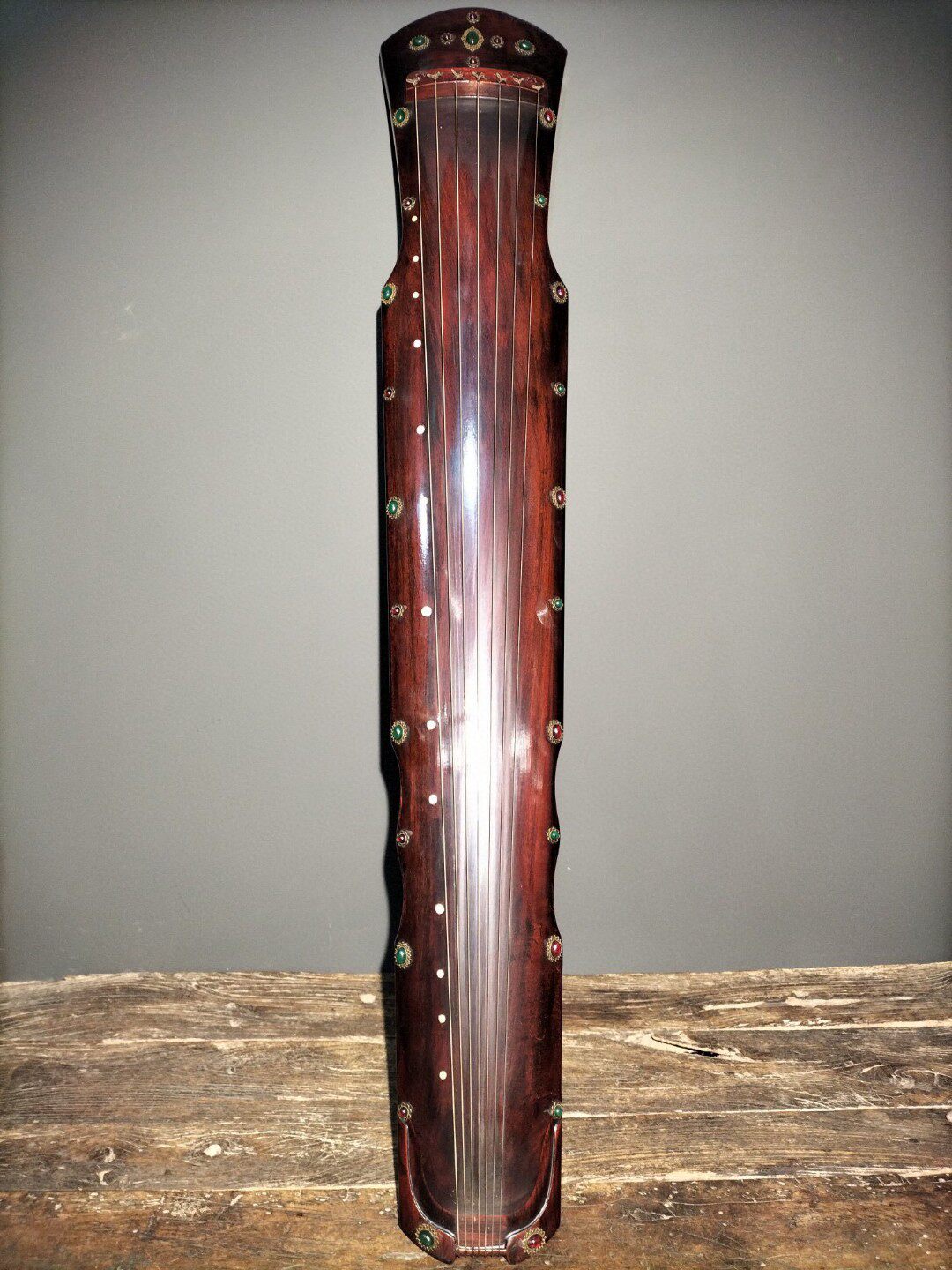 早期收藏桐木制漆器古琴大圣遗音纯手工制作漆器古琴古玩老货