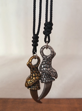 龙爪吊坠长款项链卫衣链毛衣链