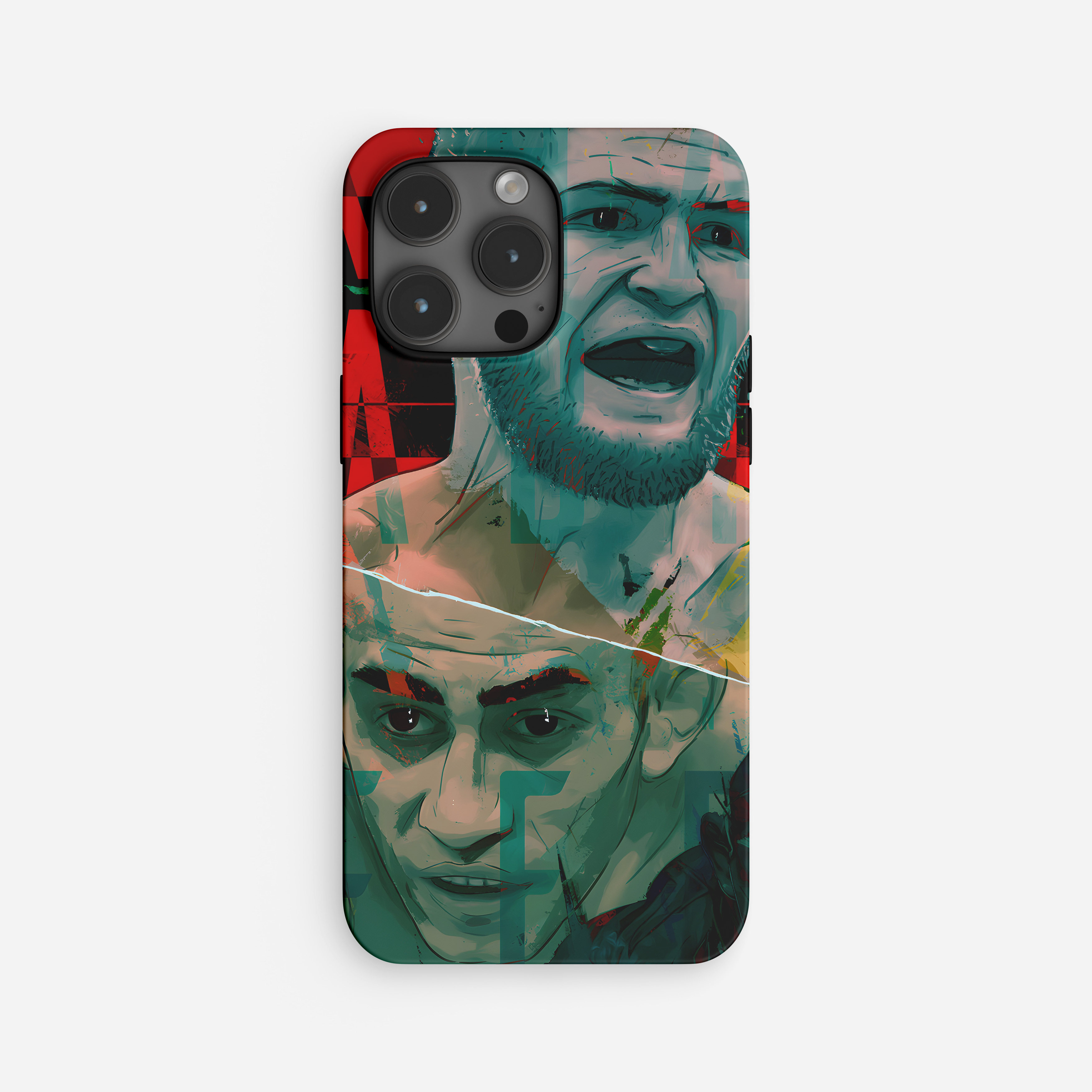 ufc夜魔vs小鹰纪念版鹰魔大战全系列手机壳iphone14/15进口磨砂二合一