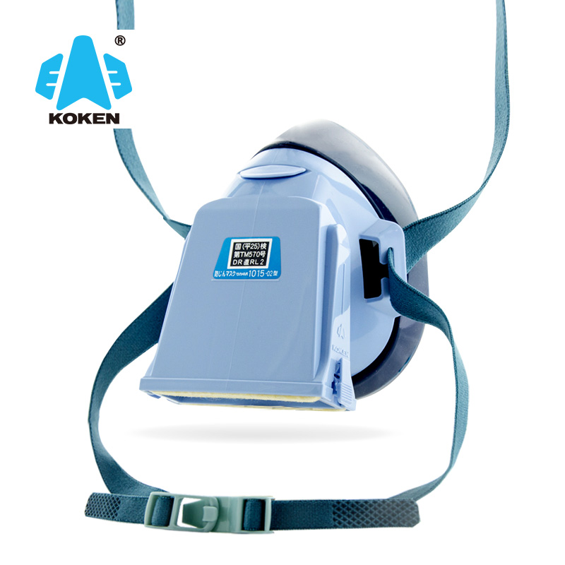 KOKEN/兴研日本进口1015-02工业粉尘开槽石雕防尘面具防雾霾面罩