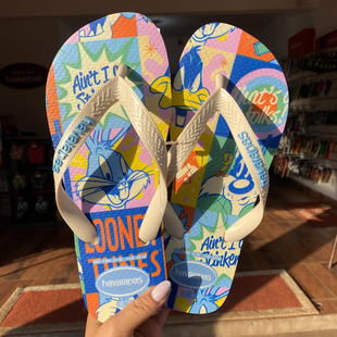 哈瓦那Havaianas华纳兄弟猫和老鼠防滑平底哈利波特夹脚人字拖鞋