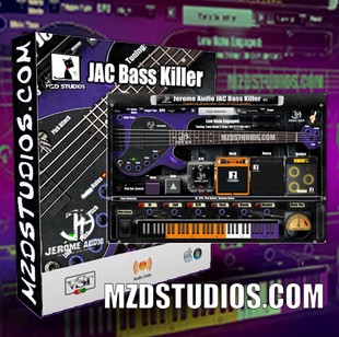 Bass 国产摇滚金属贝斯音源JAC Killer独立AU VST插件MZD Studios