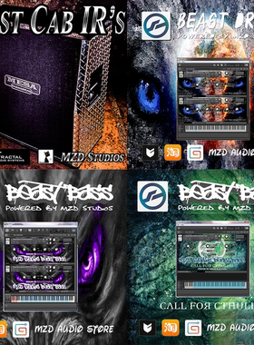 国产野兽音源全系列4合1超值包IR箱模 重型金属核音源MZD Studios