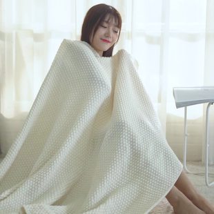 毛毯盖被夏天盖的薄毯子夏季薄款小被子午睡盖腿披肩空调毯床尾巾