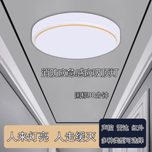 停电应急吸顶灯楼道走廊声光控雷达人体红外线感应智能应急消防灯