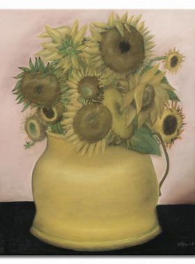向日葵2 Fernando Botero 波特罗装饰画家居艺术拉美客厅书房酒吧
