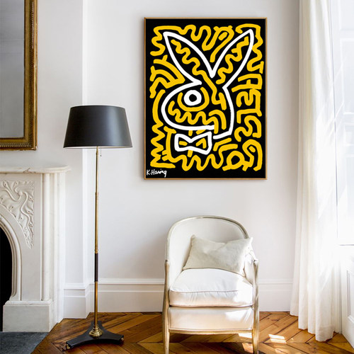 Playboy 花花公子 Keith Haring 凯斯哈林装饰画波普艺术简约时尚 - 封面