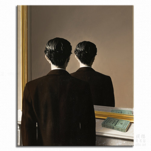 马格利特艺术风装饰画