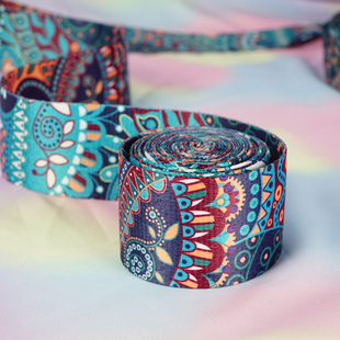 神秘幻彩色织带加厚织带 5CM宽背带 装饰带打包带非洲鼓围栏带子