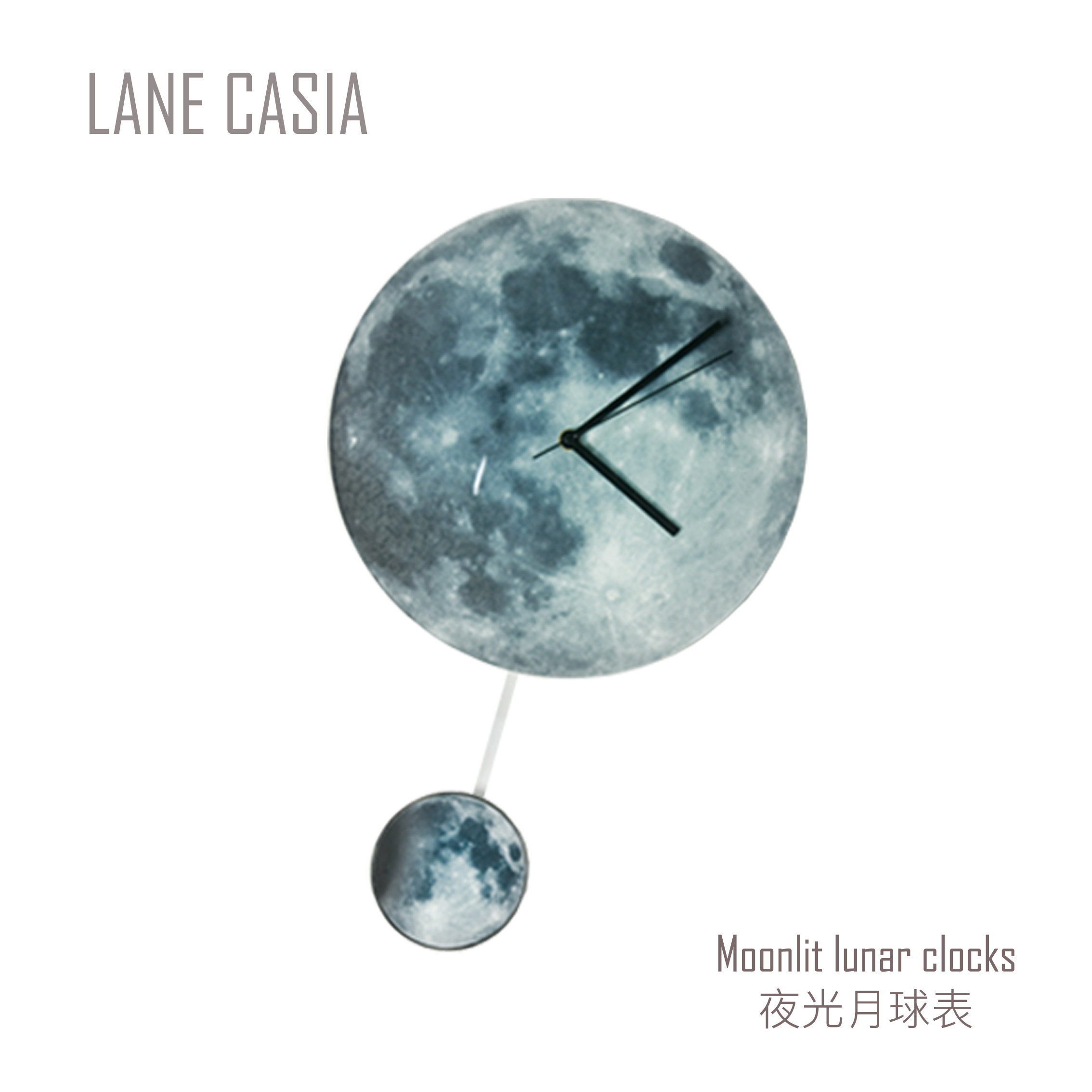 [ LANE ] Luminous clock Noctilucent Moon clocks and watches earth originality Acrylic Wall hangings Wall hangingin the Home accessories , Decorative painting , Frameless painting wall clock  category - from Buy2taobao.com to provide professional Taobao agent buy service