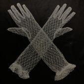 新款 网纱蕾丝婚纱手套潮拍生日新娘创意手纱写真旅拍配饰网红长款