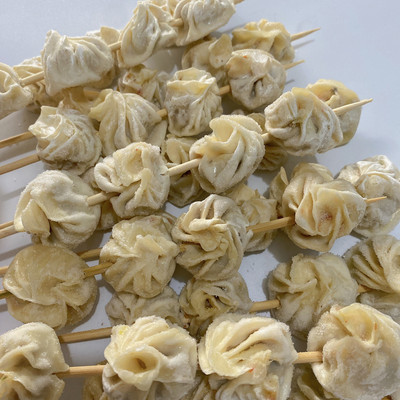 拇指包串网红笼包串20支 烧烤油炸迷你包子串 新鲜冷冻食材半成品