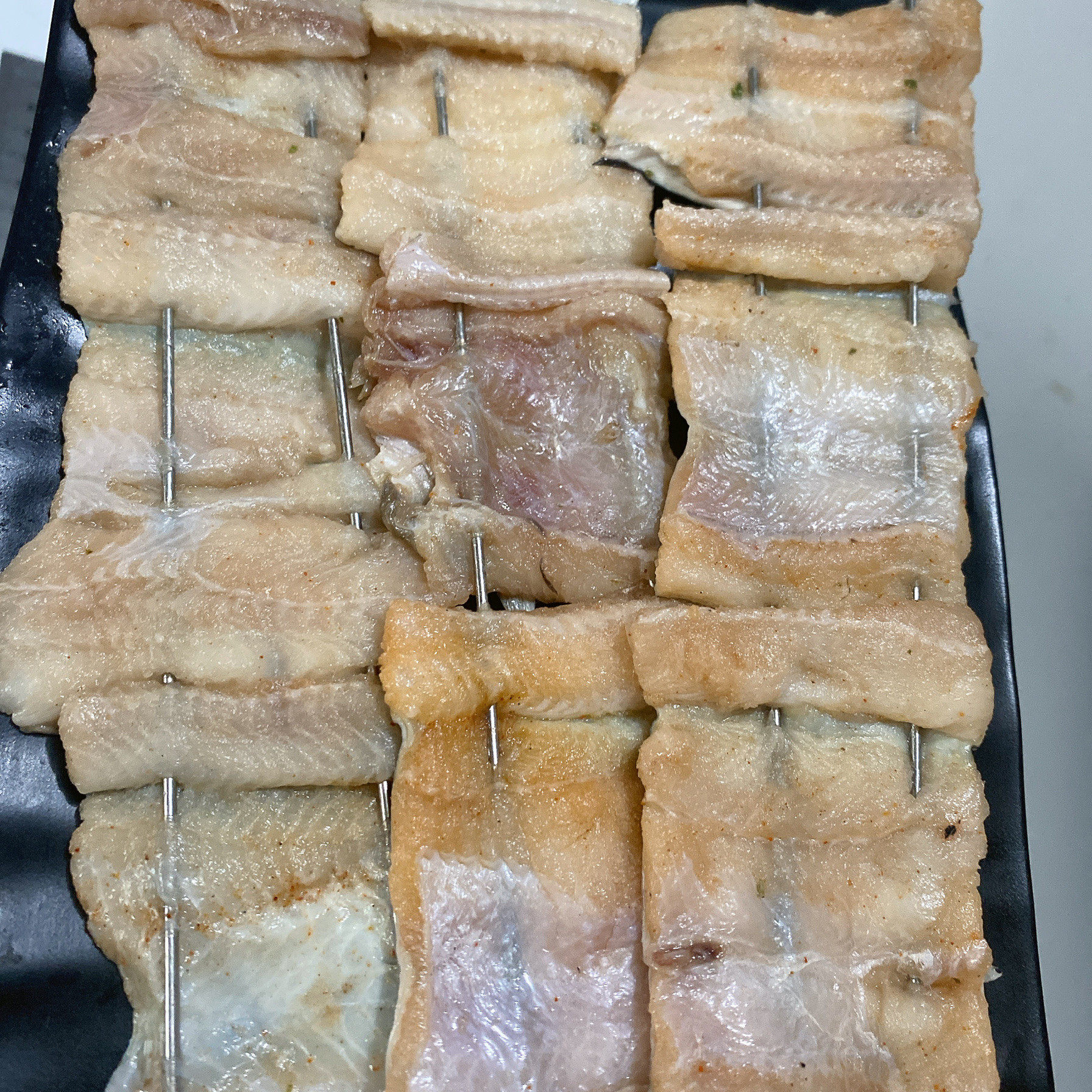 烧烤鳗鱼串6支商用淡晒海鳗鱼东海青鳗鱼段冷冻鳗鱼片整箱发批发