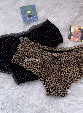 哇!泰性感味的古早感~纯欲甜美蛋糕网纱内裤透气低腰三角内裤少女