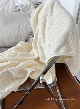 【酸甜的菠萝格子纹～浴巾】厚实柔软吸水舒服珊瑚绒洗澡大毛巾