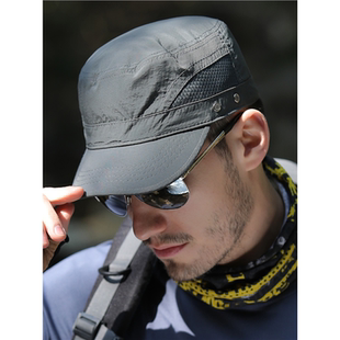 速干棒球帽夏天户外鸭舌帽子男夏季 大头围平顶帽春秋休闲百搭 男士