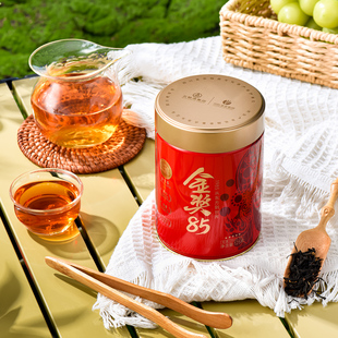 川红茶业&五粮液非遗特级工夫红茶金奖85橘糖香茶叶买赠联名杯垫