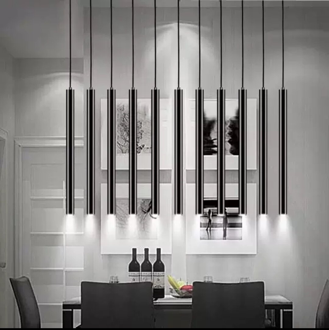 广东老店 明装长筒射灯圆柱led细长圆筒吸顶吊线筒灯北欧吧台餐厅