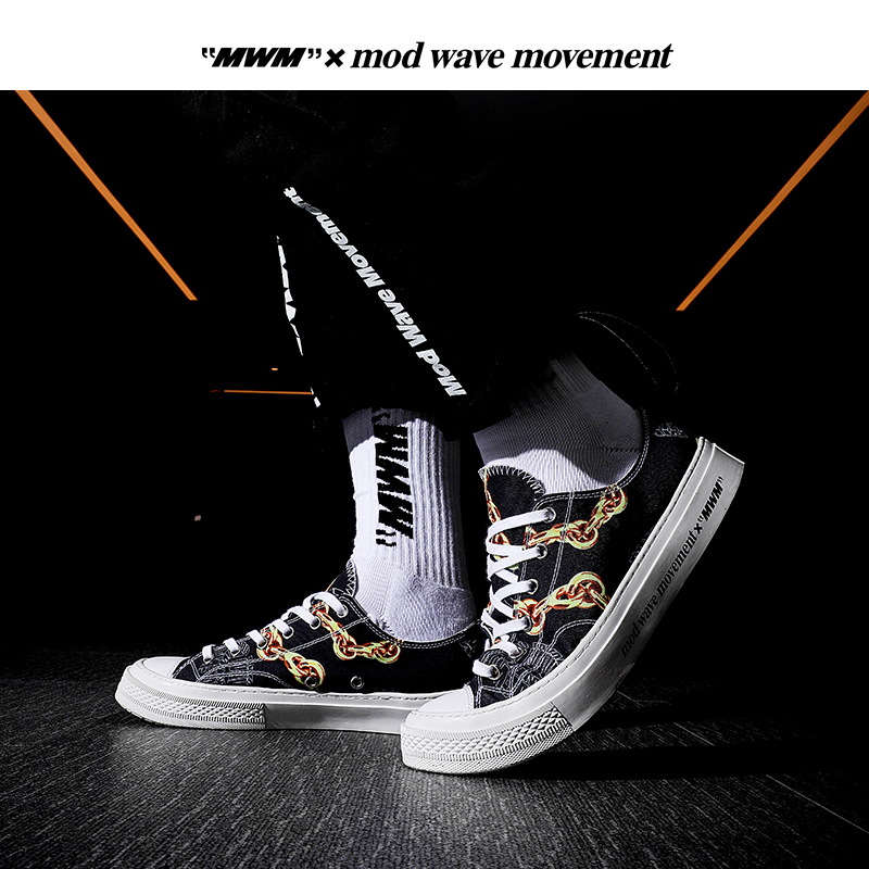 MWM个性ins潮流男女款帆布鞋潮