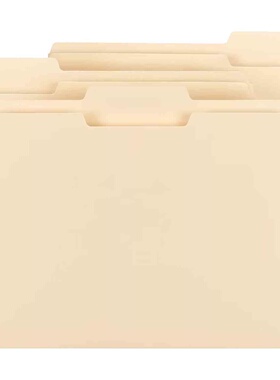 100张亚马逊马尼拉文件夹letter size纸质文件夹Manila文件夹1/3