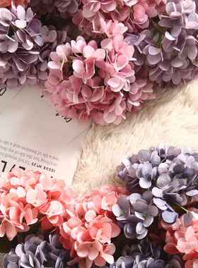 绣球马卡龙仿真花植物盆景婚庆装饰品INS风仿真家居玫瑰花MW66773