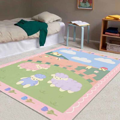 屋颜卧室客厅可爱聚酯纤维可定制