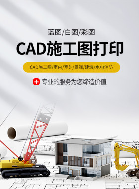 工程图纸蓝图白图蓝图红章彩图