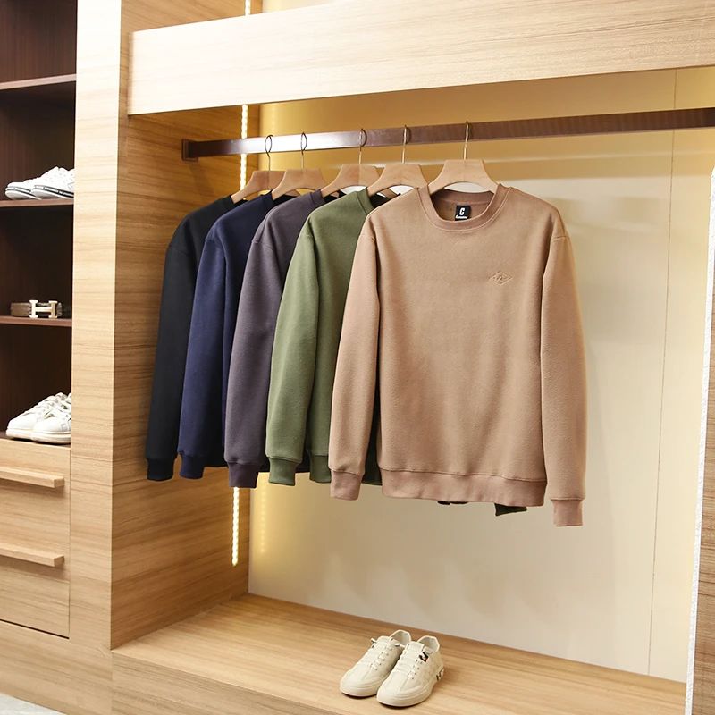 亲肤重磅摇粒绒男式抓绒卫衣