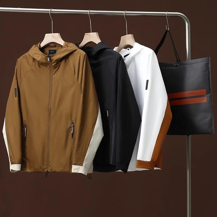 连帽透气网眼轻薄连帽夹克潮