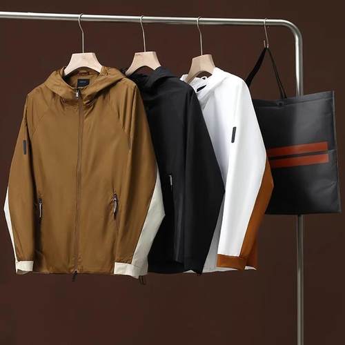 连帽透气网眼轻薄连帽夹克潮