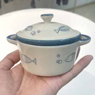 【老板娘自留款漂亮】儿童甜品蒸蛋碗宝宝辅食碗釉下彩微波炉烤箱