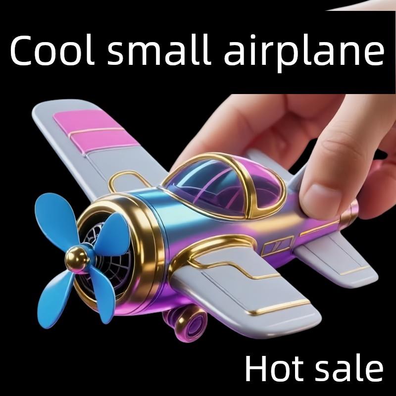 汽车后视镜风能旋转发光小飞机创意电动汽车摩托车Led飞机发光玩