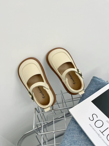 Модная обувь с низким вырезом для кожаной обуви, детский японский наряд маленькой принцессы, мягкая подошва