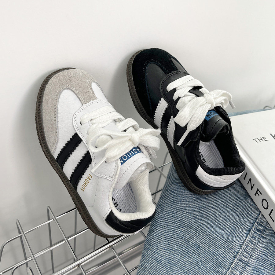 【默认发三杆】秋冬款板鞋2023德迅校园感韩版男女童休闲鞋拼接皮,童鞋/婴儿鞋/亲子鞋,板鞋,淘宝优惠券,粉丝福利购,淘宝优惠卷