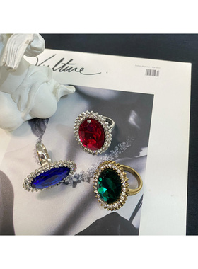 1951复古宫廷风鸽血红宝石戒指