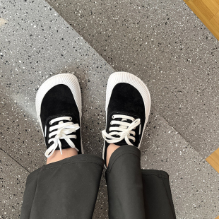 饼干鞋 福利清仓特价 春秋真皮复古女大头系带平底百搭休闲鞋 时尚 鞋