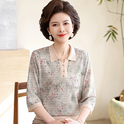 中老年女春夏季上衣厂销亏本三天