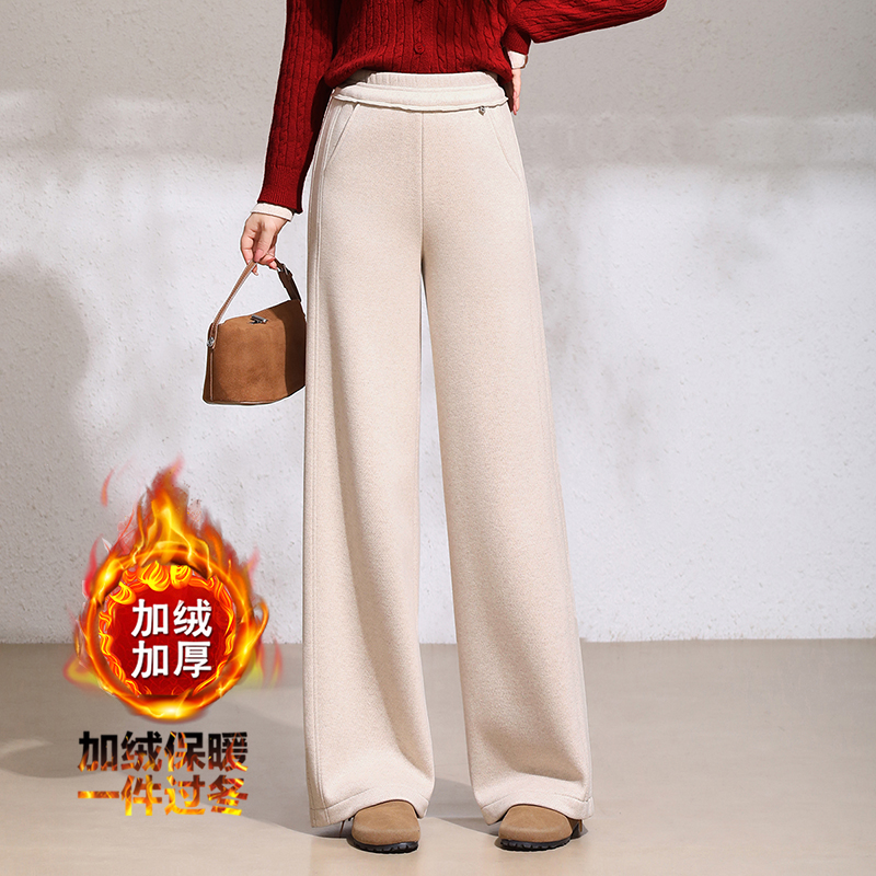加绒阔腿保暖冬裤子厂家亏本促销