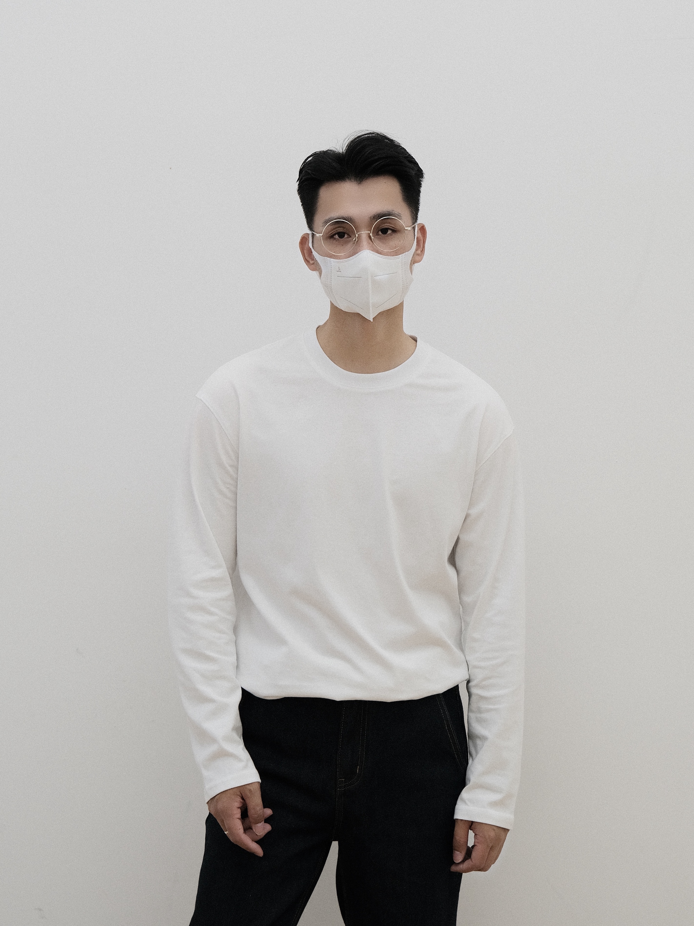 长袖简约男士舒适纯棉