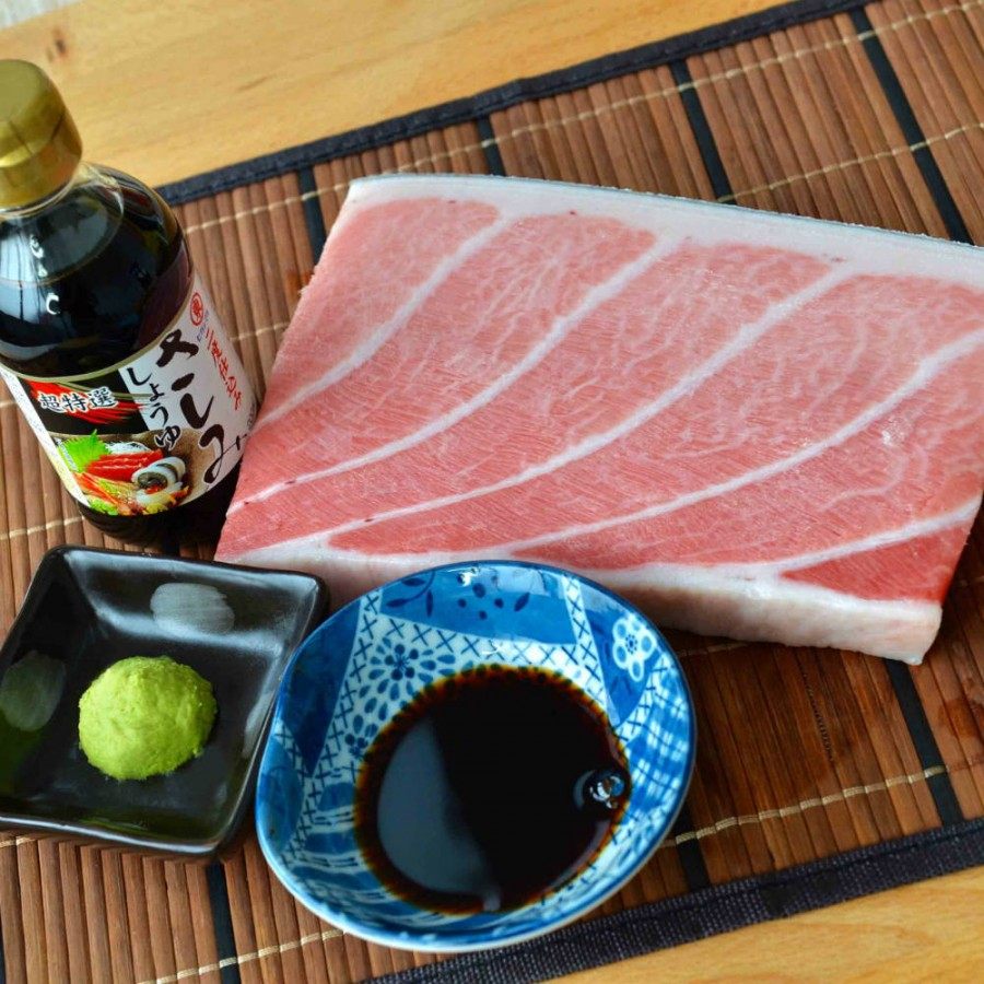 蓝旗金枪鱼刺身大腹超低温大腹OTORO大脂黑鲔鱼即食大肥生鱼片